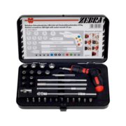 WURTH 061364037 A set of heads with a reversible screwdriver