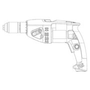 WURTH 07023222 Electric drill with impact mechanism EL-SB13-XE-CASE MASTER