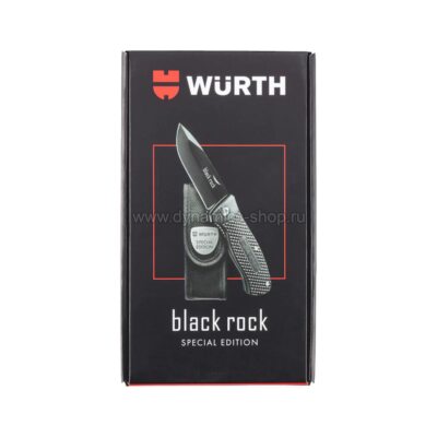 WURTH 071566 557 Нож складной ограниченной серии BLACK ROCK Special Edition I G10 I L110 I Черный WURTH 071566 557 Нож складной ограниченной серии BLACK ROCK Special Edition I G10 I L110 I Черный