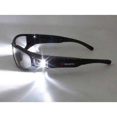 WURTH 0899103150 Очки защитные с LED-подсветкой WURTH 0899103150 Очки защитные с LED-подсветкой